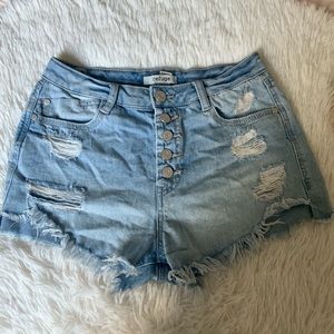 Refuge Ripped Denim Shorts